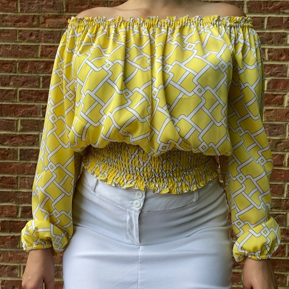 Michael Kors Yellow Top 💛